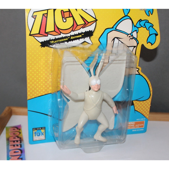 The Tick Television Series Fluttering Arthur Bandai Vintage Toy 1994 Sealed - Picture 3 of 7